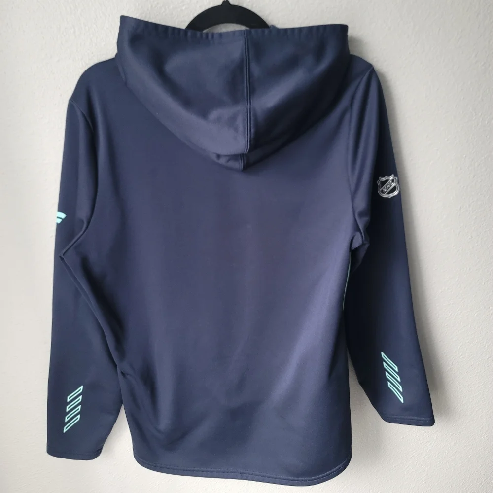 Fanatics NHL Seattle Kraken Hockey Youth Unisex Hoodie Size Large Color Blue